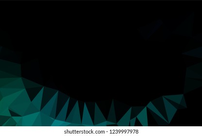 Dark Blue, Green vector abstract mosaic background. Colorful abstract illustration with gradient. The textured pattern can be used for background.