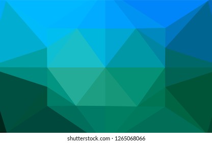 Dark Blue, Green vector abstract mosaic backdrop. A vague abstract illustration with gradient. The textured pattern can be used for background.