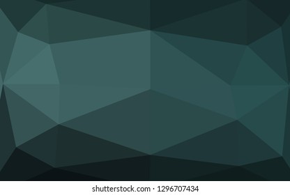Dark Blue, Green vector abstract polygonal layout. A sample with polygonal shapes. Polygonal design for your web site.