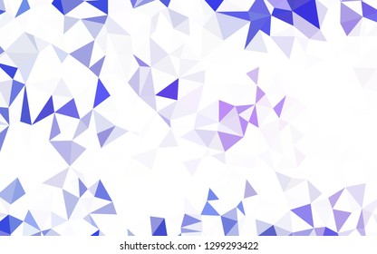 Dark Blue, Green vector abstract mosaic background. Geometric illustration in Origami style with gradient.  Template for cell phone's backgrounds.
