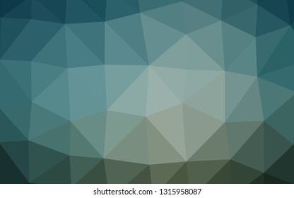 Dark Blue, Green vector abstract mosaic background. A completely new color illustration in a vague style. New texture for your design.