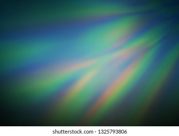 Dark Blue, Green vector abstract blurred pattern. A vague abstract illustration with gradient. A new texture for your design.