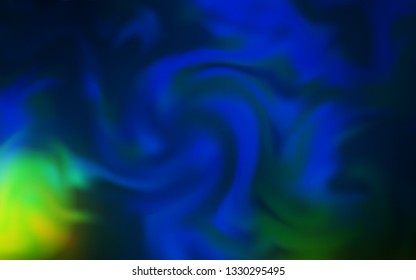 Dark Blue, Green vector abstract blurred background. A completely new colored illustration in blur style. New style for your business design.