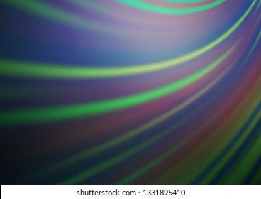Dark Blue, Green vector abstract template. Modern geometrical abstract illustration with gradient. The background for your creative designs.
