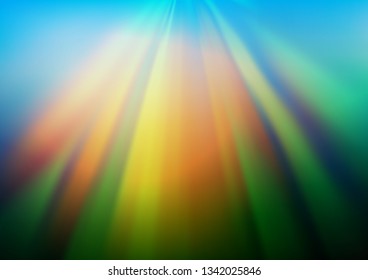 Dark Blue, Green vector abstract background. A completely new color illustration in a bokeh style. The template for backgrounds of cell phones.