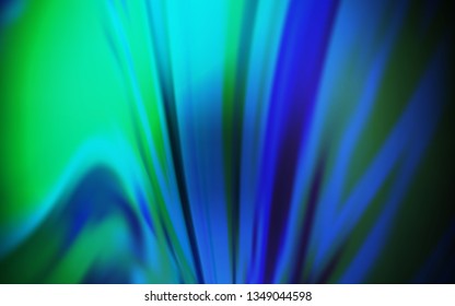 Dark Blue, Green vector abstract blurred layout. Colorful illustration in abstract style with gradient. Smart design for your work.