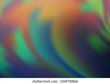 Dark Blue, Green vector abstract blurred template. Shining colorful illustration in a Brand new style. A completely new template for your design.