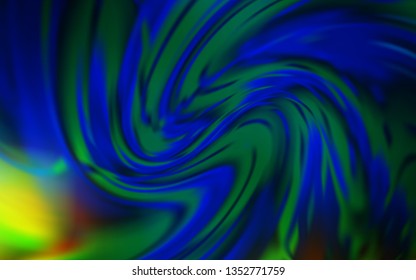 Dark Blue, Green vector abstract bright pattern. Colorful illustration in abstract style with gradient. Background for a cell phone.