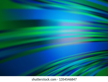 Dark Blue, Green vector abstract bright template. A vague abstract illustration with gradient. Brand new style for your business design.