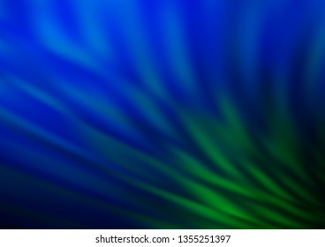 Dark Blue, Green vector abstract template. Colorful illustration in abstract style with gradient. A new texture for your design.