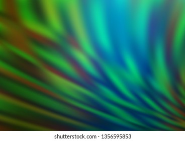 Dark Blue, Green vector abstract template. An elegant bright illustration with gradient. The template for backgrounds of cell phones.