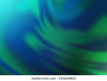 Dark Blue, Green vector abstract blurred background. Colorful illustration in blurry style with gradient. The elegant pattern for brand book.