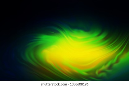 Dark Blue, Green vector abstract blurred background. Glitter abstract illustration with gradient design. New design for your business.