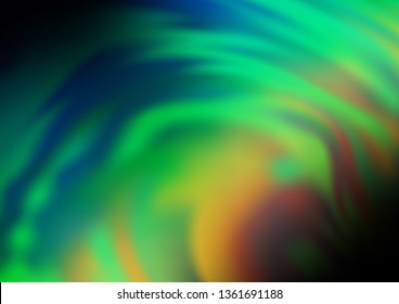 Dark Blue, Green vector abstract background. Colorful illustration in abstract style with gradient. The blurred design can be used for your web site.