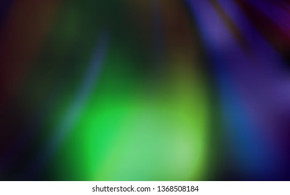 Dark Blue, Green vector abstract blurred background. Creative illustration in halftone style with gradient. Completely new design for your business.