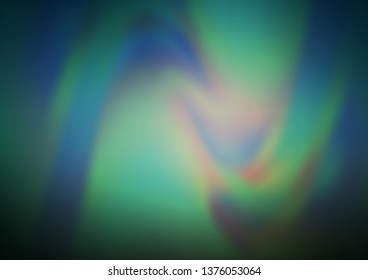 Dark Blue, Green vector abstract bokeh pattern. Shining colorful illustration in a Brand new style. The best blurred design for your business.