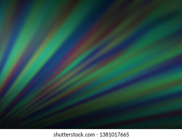 Dark Blue, Green vector abstract bright background. A vague abstract illustration with gradient. The template can be used for your brand book.