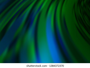 Dark Blue, Green vector abstract background. An elegant bright illustration with gradient. A completely new design for your business.
