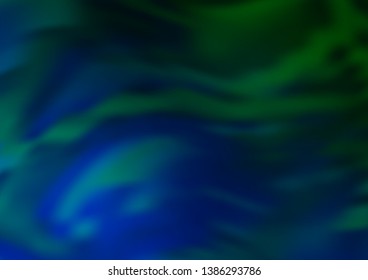 Dark Blue, Green vector abstract template. Colorful abstract illustration with gradient. A completely new design for your business.