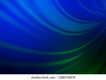 Dark Blue, Green vector abstract blurred background. An elegant bright illustration with gradient. The template for backgrounds of cell phones.
