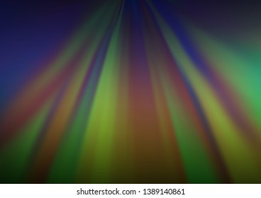 Dark Blue, Green vector abstract bright template. Colorful illustration in blurry style with gradient. The background for your creative designs.