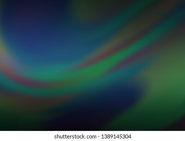 Dark Blue, Green vector abstract bright background. Colorful illustration in blurry style with gradient. The template can be used for your brand book.