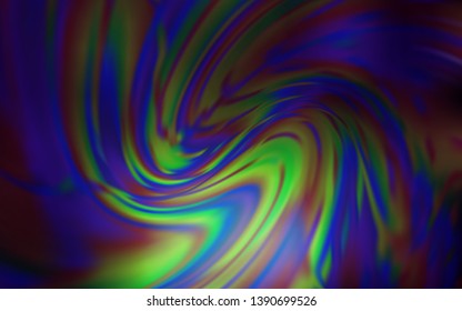 Dark Blue, Green vector abstract blurred background. Creative illustration in halftone style with gradient. New design for your business.