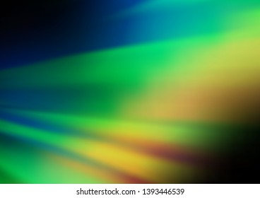 Dark Blue, Green vector abstract blurred template. Colorful illustration in abstract style with gradient. A completely new template for your design.