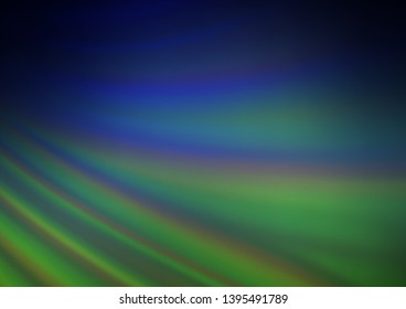 Dark Blue, Green vector abstract blurred background. An elegant bright illustration with gradient. The template for backgrounds of cell phones.