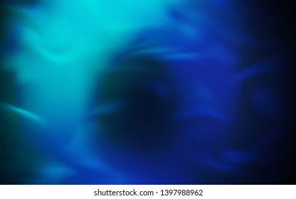Dark Blue, Green vector abstract layout. A completely new colored illustration in blur style. New way of your design.