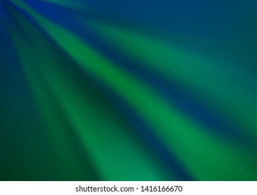 Dark Blue, Green vector abstract background. Glitter abstract illustration with an elegant design. The background for your creative designs.