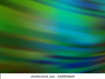 Dark Blue, Green vector abstract bright background. Shining colorful illustration in a Brand new style. The blurred design can be used for your web site.