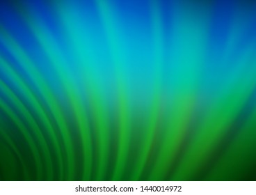 Dark Blue, Green vector abstract template. Creative illustration in halftone style with gradient. The template for backgrounds of cell phones.