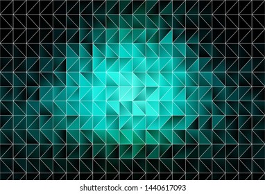 Dark Blue, Green vector abstract polygonal background. A completely new color illustration in a polygonal style. Completely new template for your banner.