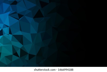 Dark Blue, Green vector abstract mosaic pattern. Brand new colorful illustration in with gradient. New texture for your design.