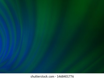 Dark Blue, Green vector abstract blurred pattern. Modern geometrical abstract illustration with gradient. A completely new design for your business.