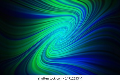 Dark Blue, Green vector abstract bright texture. New colored illustration in blur style with gradient. The best blurred design for your business.