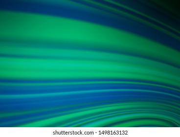 Dark Blue, Green vector abstract bright template. Colorful abstract illustration with gradient. The elegant pattern for brand book.