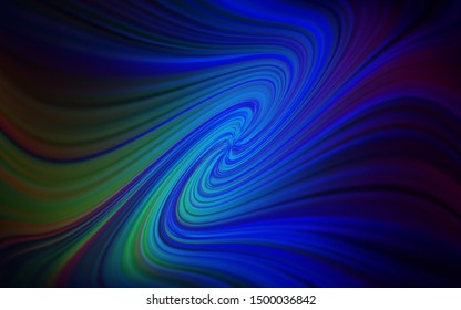 Dark Blue, Green vector abstract layout. A completely new colored illustration in blur style. Background for designs.