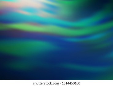 Dark Blue, Green vector abstract blurred background. Colorful illustration in blurry style with gradient. The elegant pattern for brand book.