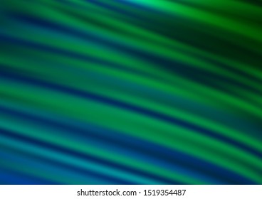 Dark Blue, Green vector abstract background. Colorful illustration in blurry style with gradient. The elegant pattern for brand book.
