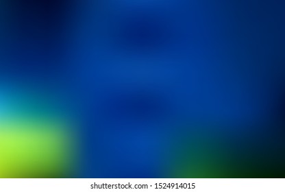 Dark Blue, Green vector abstract blurred background. Glitter abstract illustration with gradient design. Elegant background for a brand book.