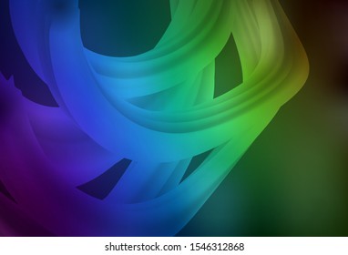 Dark Blue, Green vector abstract bright template. Colorful illustration in abstract style with gradient. New style design for your brand book.