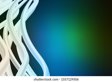 Dark Blue, Green vector abstract layout. Creative illustration in halftone style with gradient. Elegant background for a brand book.