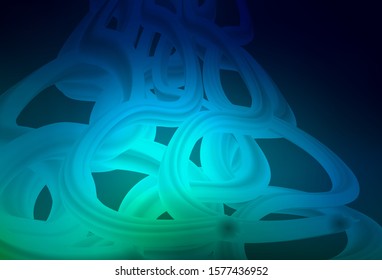 Dark Blue, Green vector abstract bright texture. Creative illustration in halftone style with gradient. Blurred design for your web site.