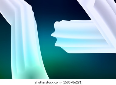 Dark Blue, Green vector abstract bright texture. Shining colorful illustration in smart style. New style design for your brand book.