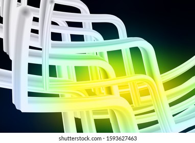 Dark Blue, Green vector abstract layout. Modern abstract illustration with gradient. New style for your business design.