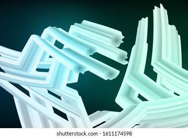 Dark Blue, Green vector abstract blurred layout. Modern abstract illustration with gradient. Blurred design for your web site.