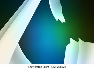 Dark Blue, Green vector abstract bright template. Creative illustration in halftone style with gradient. Elegant background for a brand book.