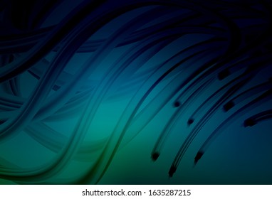 Dark Blue, Green vector abstract blurred background. Creative illustration in halftone style with gradient. Blurred design for your web site.